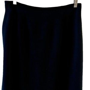 Chaus Black Silk Lined Pencil Skirt Size 14